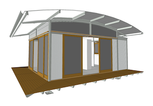 Single e.pod Render - Curved Roof